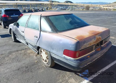 1991 Mercury Sable Gs from USA, damaged, VIN 1MECM50UXMG629648